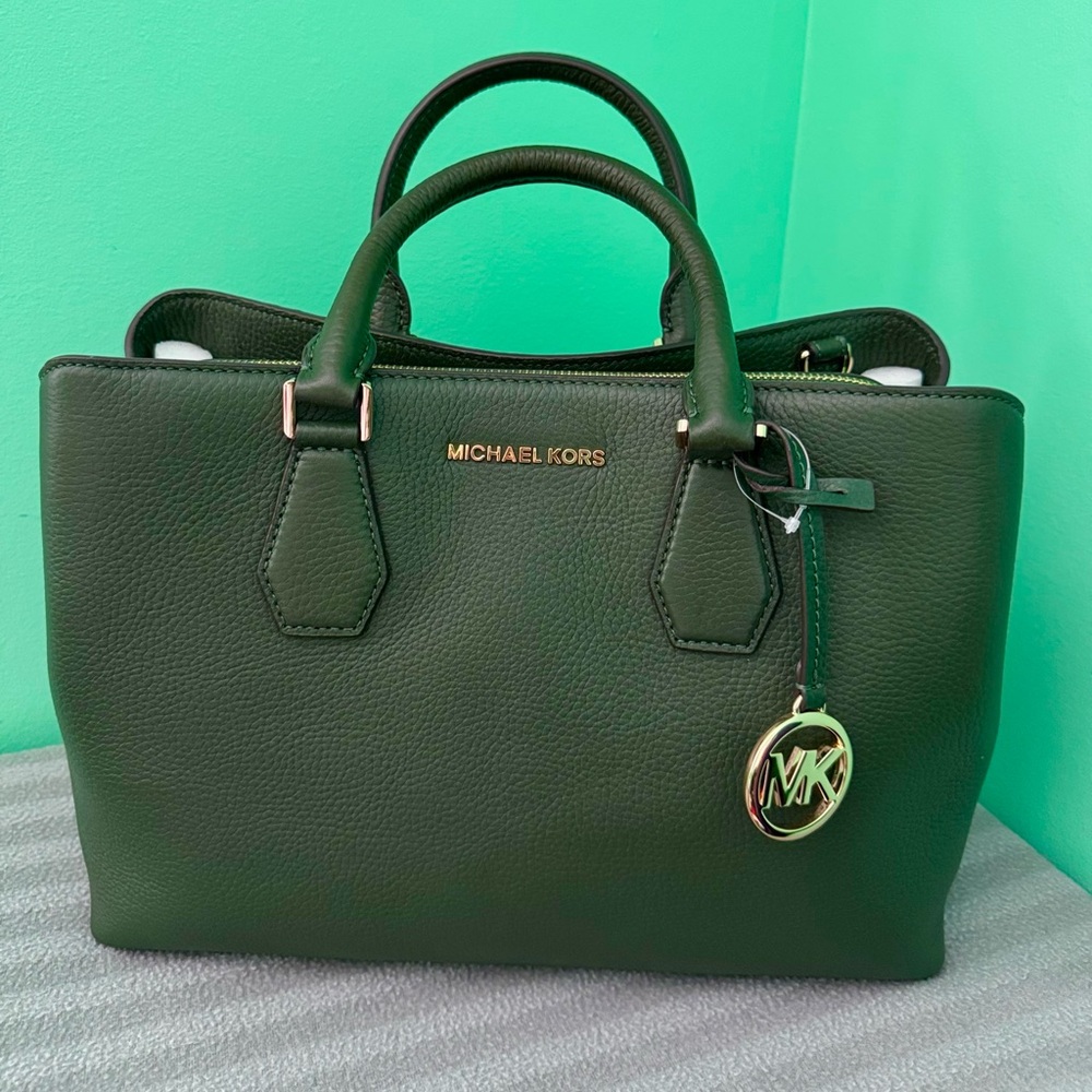 Michael Kors Camille Large Leather Satchel